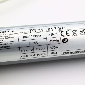 Moteur tubulaire filaire TTGO TG M SH 18/17  fin de course mécanique. Ø 45 mm. (Tête étoile) – Image 3