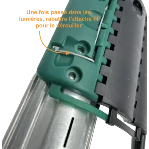 Attache rigide Clicksur - 2 maillons - Ep. de lame 8 mm - Tube ZF – Image 4