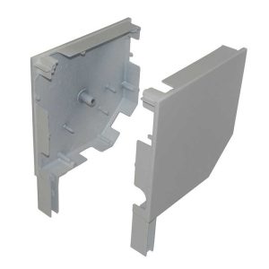 Joue de coffre ZF - 137 mm blanc RAL 9010 (la paire)